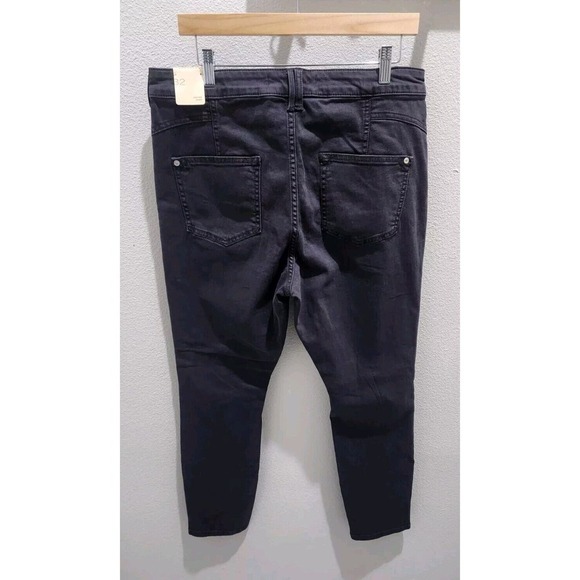 Anthropologie's Pilcro and the Letterpress High Rise Skinny Jeans Black 32 NWT - Picture 2 of 12
